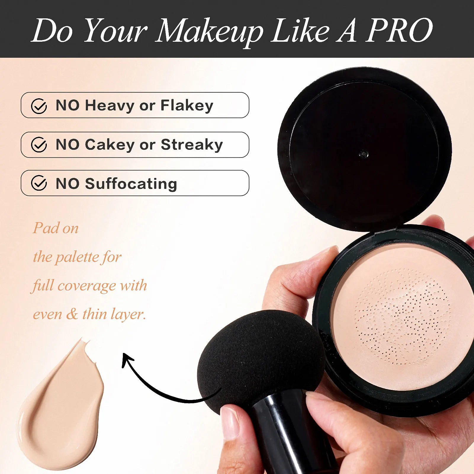 Air Cushion CC Cream BB Foundation Makeup Moisturizing Liquid Qme