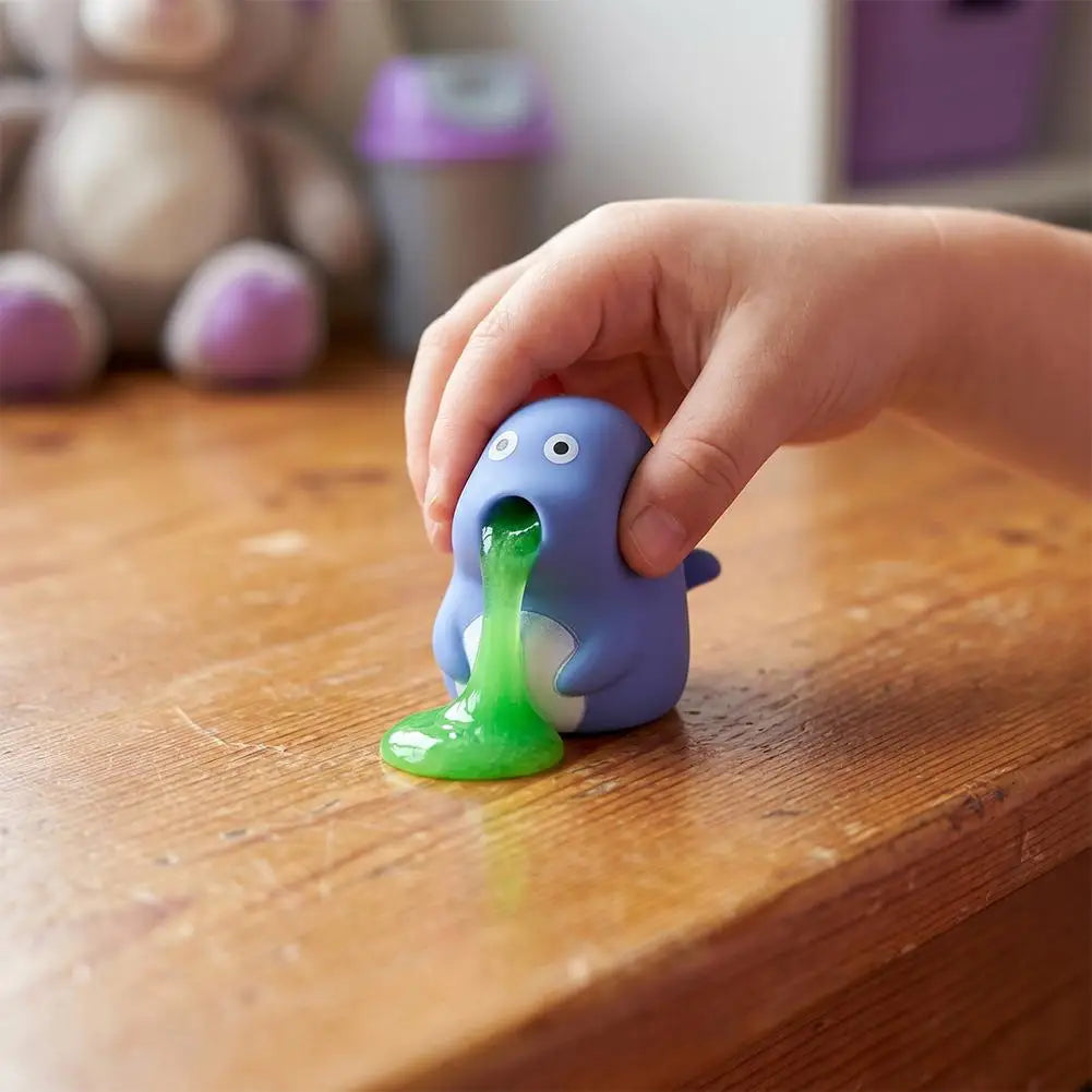 Animal Slime Squeeze Toy Puking Sucking Stress Relief Reusable Qme