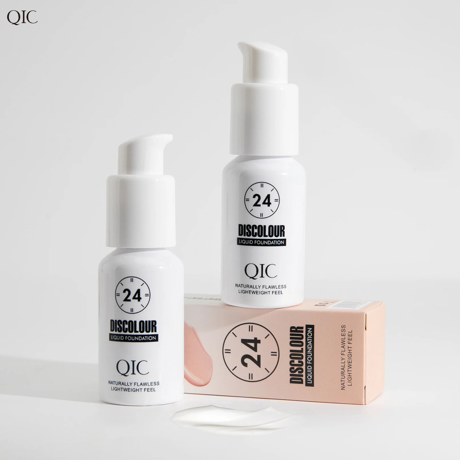 Temperature Change Full Coverage Long Wear Liquid Foundation Matte Natural Moisturizing Waterproof Sweat Resistant Face Makeup Qme