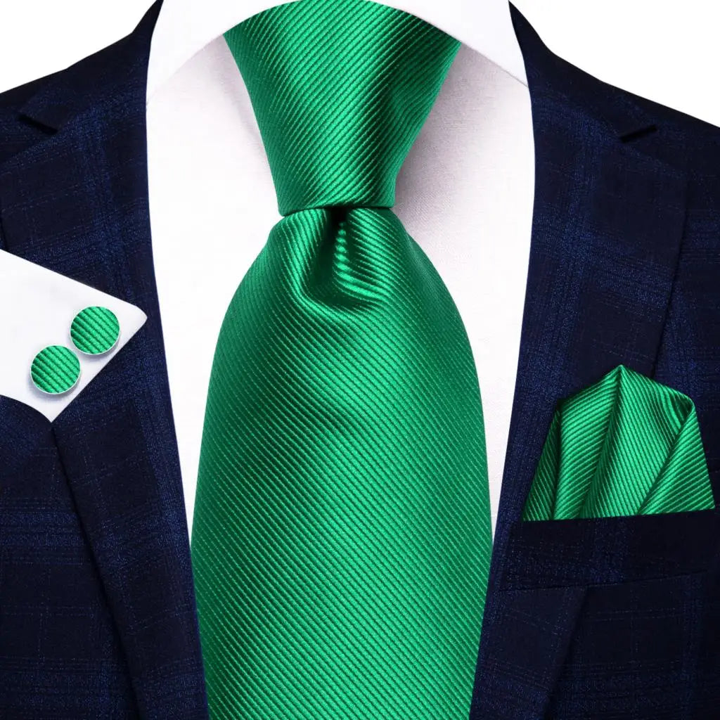Dark Green Paisley Plaid Tie Men Groom Wedding Sage Mint Necktie Qme SN-3720