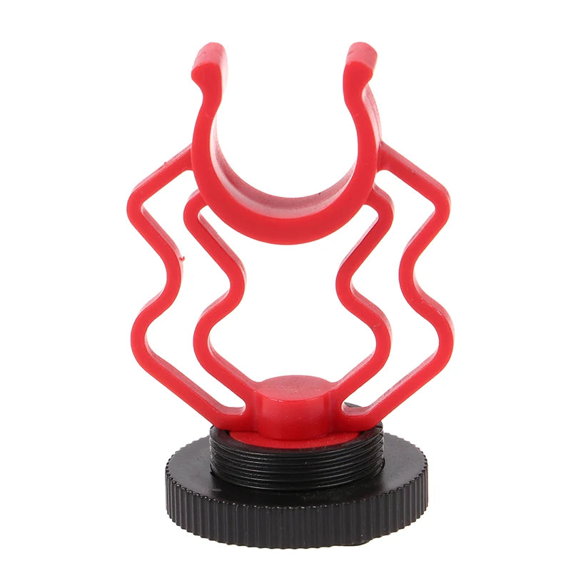 Universal Microphone Wavy Shock Mount Adapter Plastic Bracket Qme