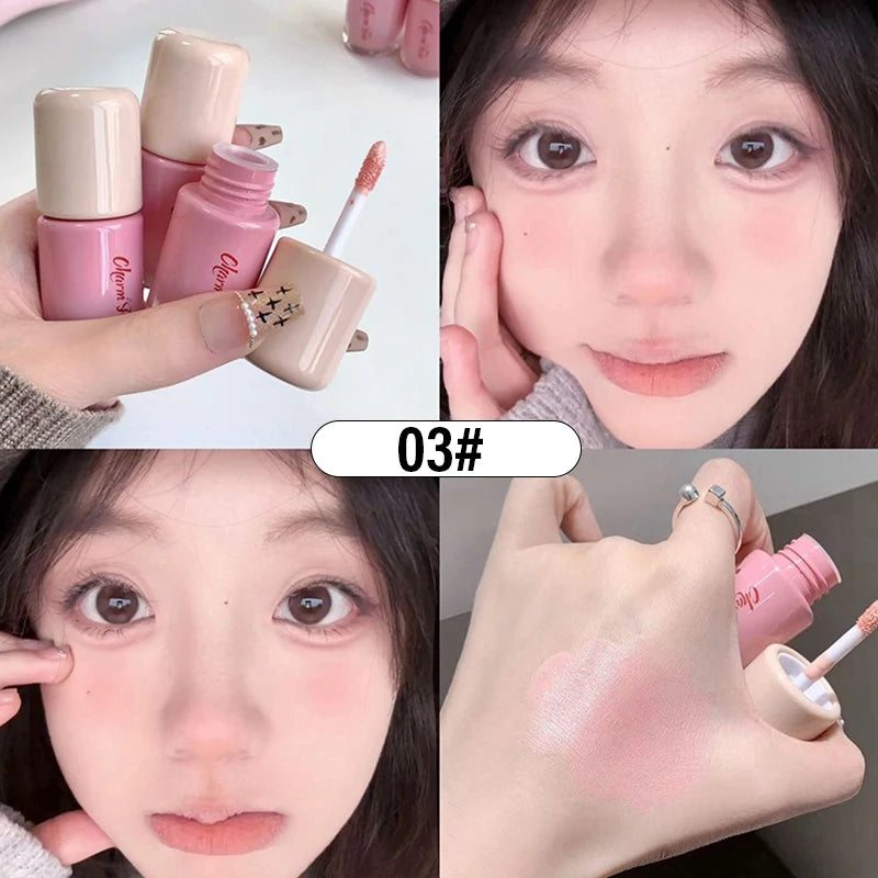 6Colors Pink Brightening Liquid Concealer Pearl White High Gloss Multi-Purpose Highlighting Moisturizing Cover dark circles/acne Qme 03