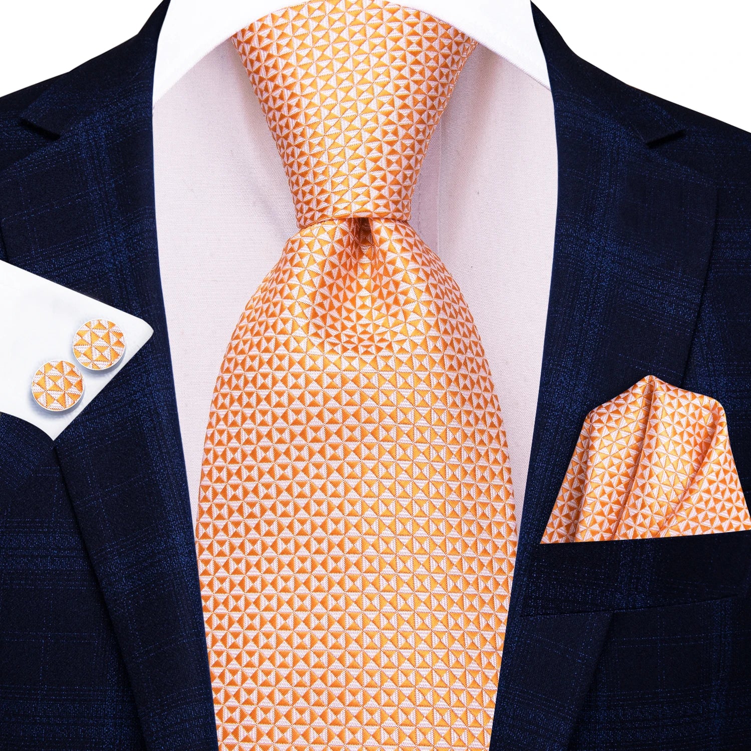 Hi-tie Men's Ties Solid Pink Green Jacquard Necktie Accessories Daily Qme N-3895