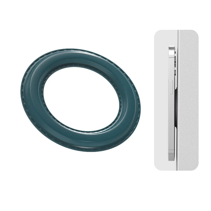 Magnetic Ring Holder For iPhone 14 13 12，Magnet Wall Mobile Phone Holder Magnetic For MagSafe，Car Phone Stand，Sticker Stand Qme green