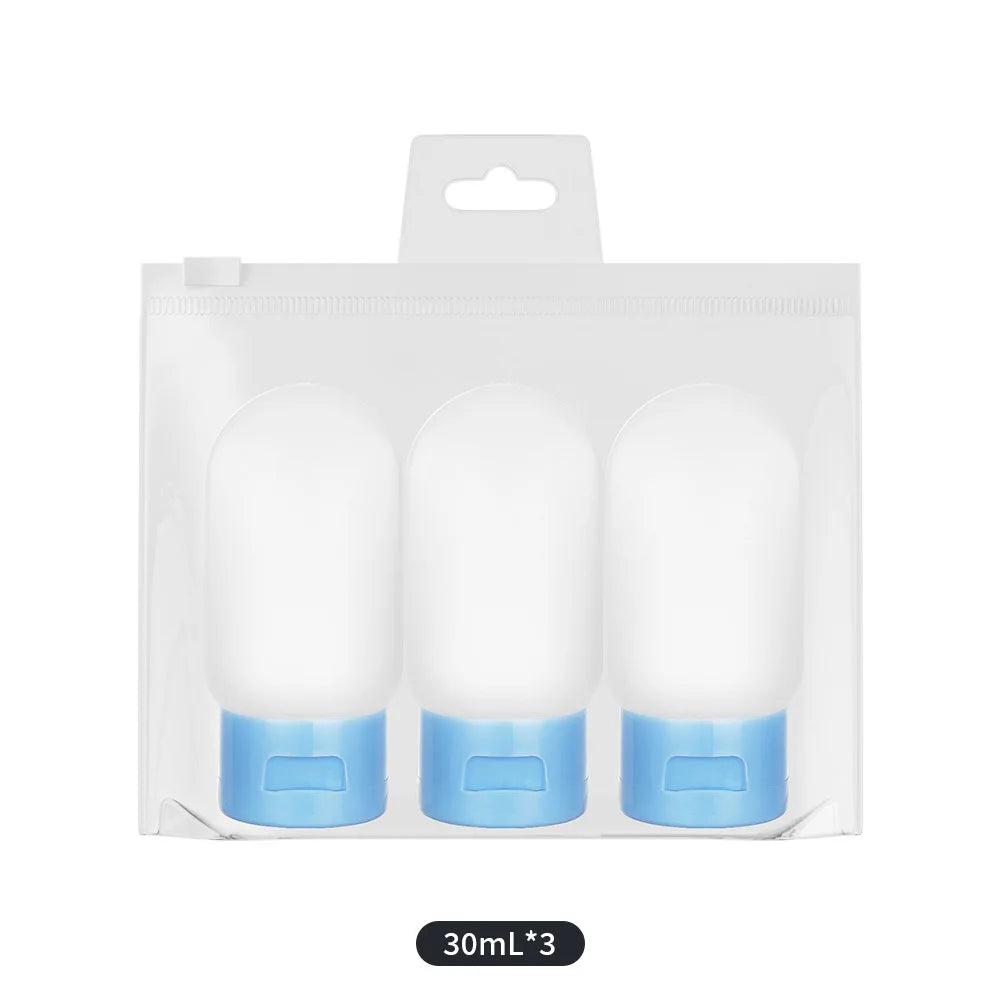 Leakproof Travel Bottles TSA-Approved Refillable Flip Shampoo Qme