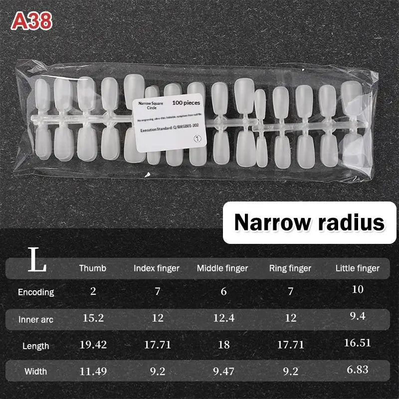 Nail Salon Matte False Tips Box Easy Wear Press Nails Home Manicure Qme A38