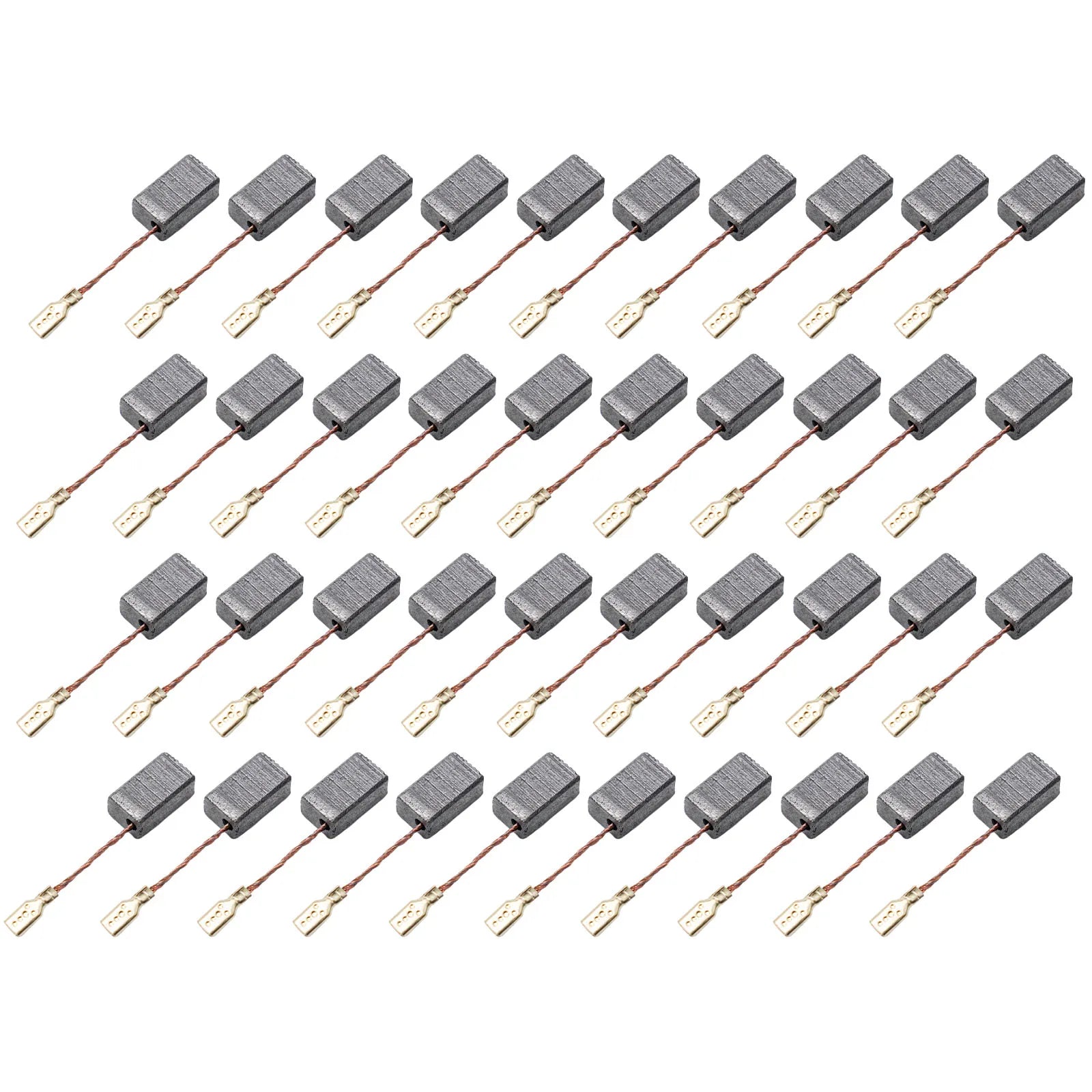 40pcs/set Motor Carbon Brushes Set Graphite Copper Carbon Brushes For Electric Hammer Electric Drill Angle Grinder 6x8x14mm Qme A