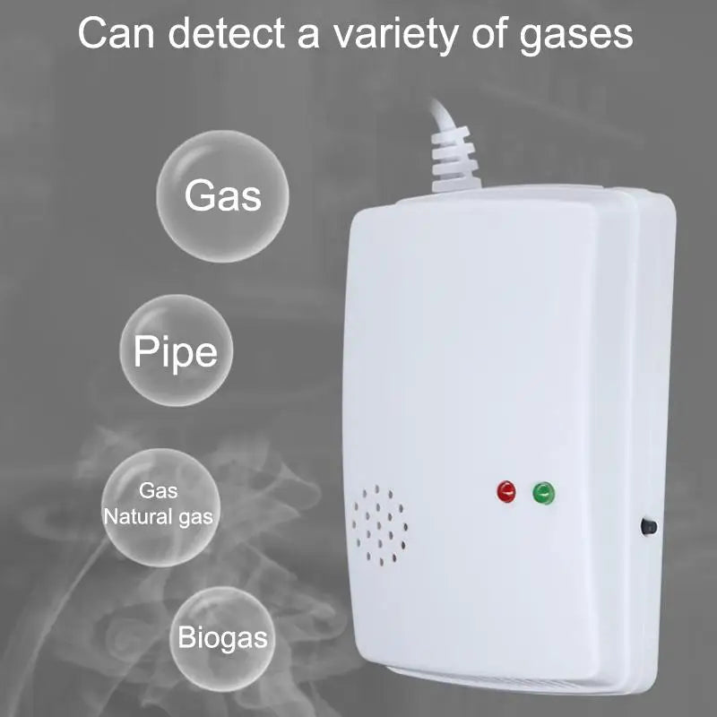 Portable Wall Mounted Independent Gas Detector Alarm Gas Leak Detector Tester Propane Methane Safe Natural Gas Alarm Sensor. Qme