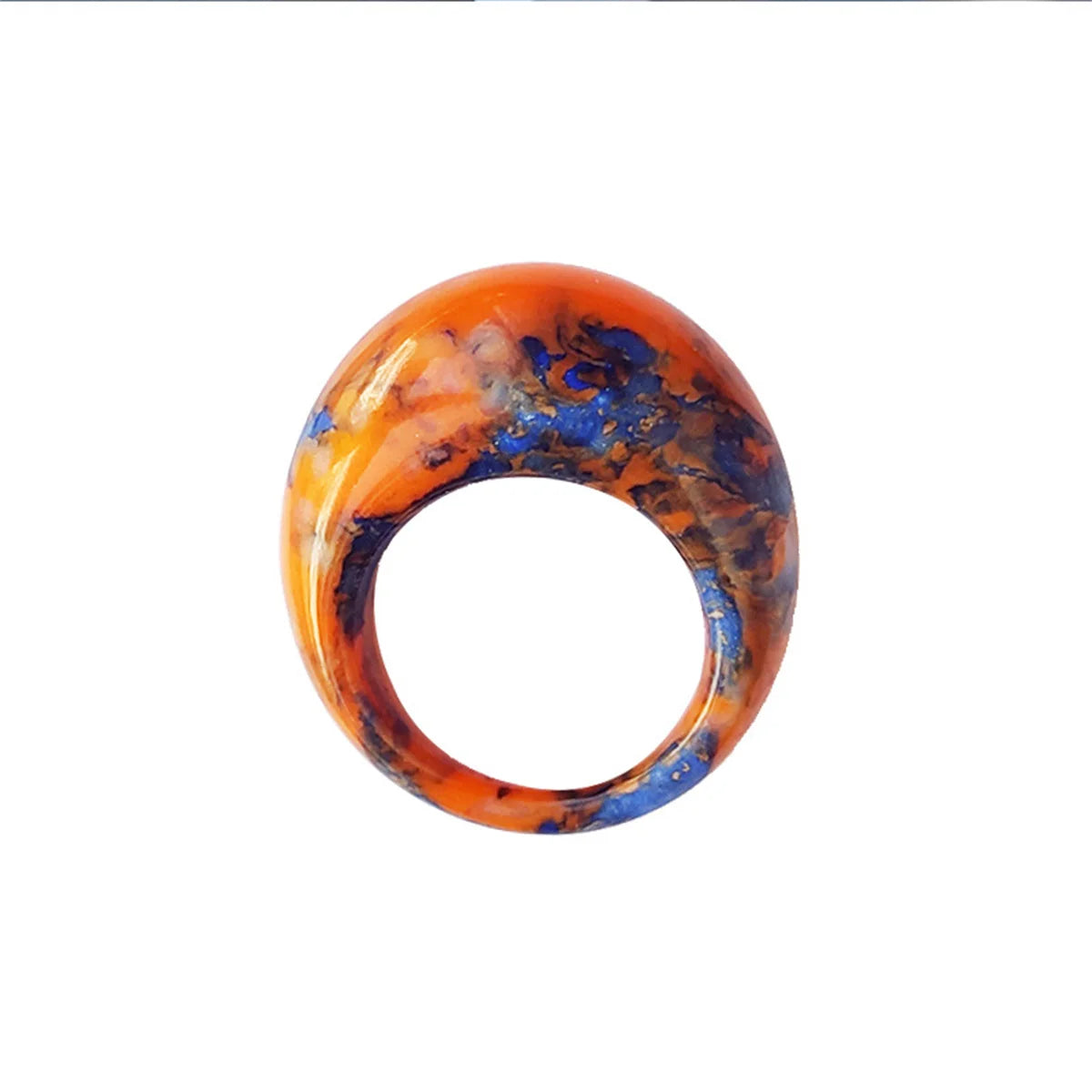 Ins Trendy Resin Fashion Gothic Big Rings for Women Design Acrylic Irregular Colorful Vintage Finger Ring Girls Party Jewelry Qme cheng piaolan China Mainland 7