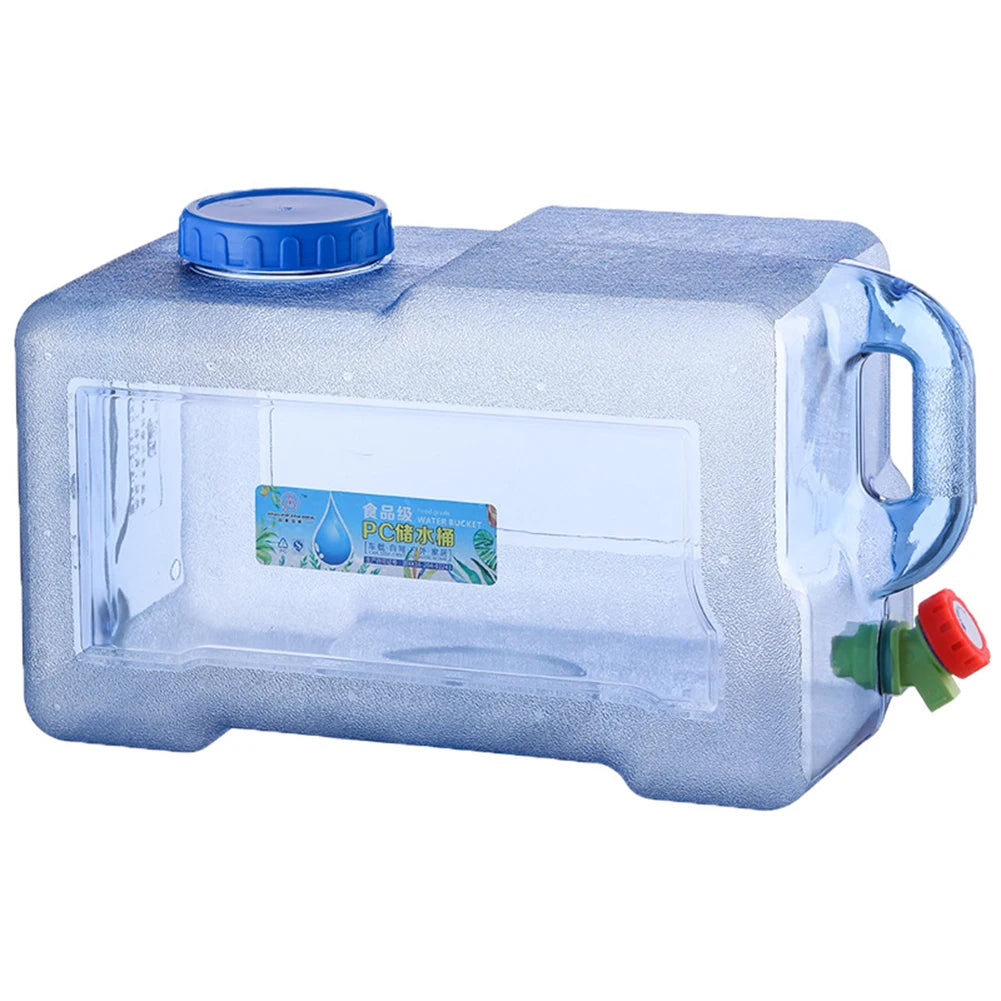 5L Water Container with Faucet Camping Water Container Portable Multipurpose for Outdoor Hiking Travel Emergency Qme 22L