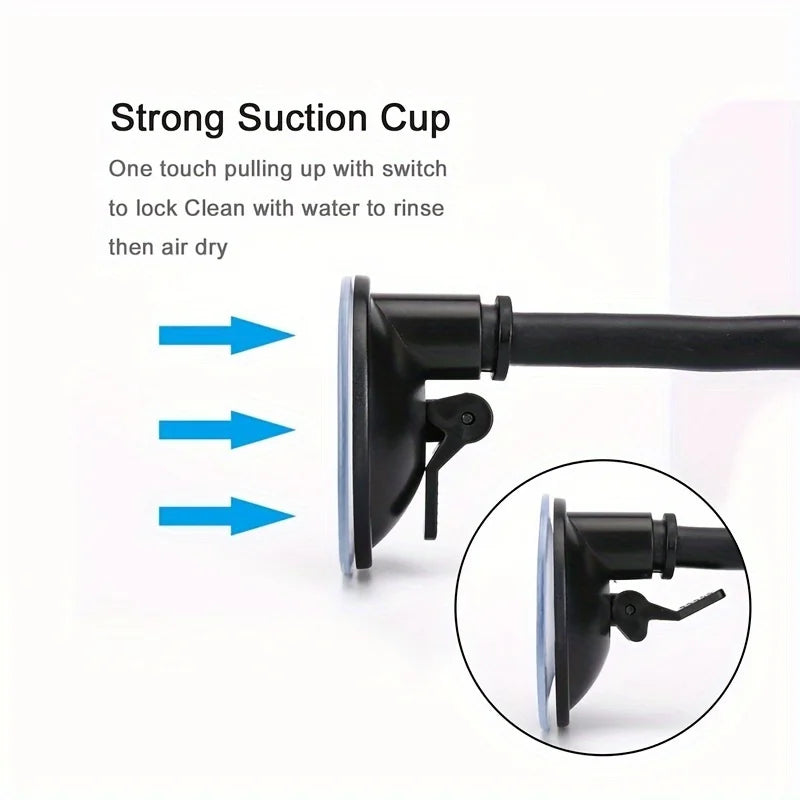 Universal Dashboard Curved Mobile Phone Car Suction Cup Mount Holder by 360 Degree Rotation Qme