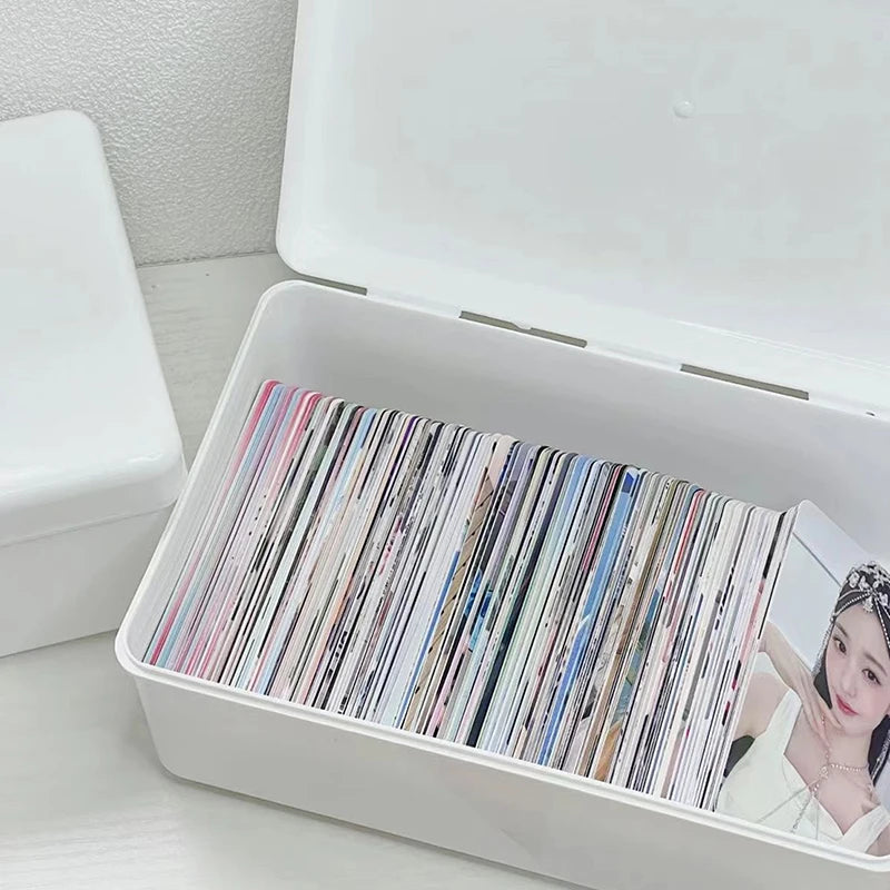 Multifunctional Photocard Idol Cards Storage Containers Dustproof Box Qme