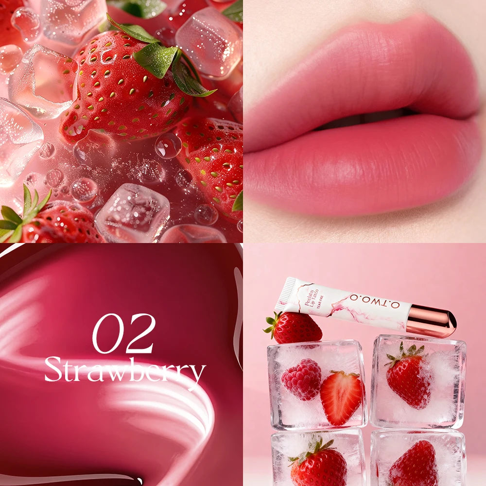O TWO Lip Stain Tattoo Peel-off Highly Pigmented 48h Color-lock Qme