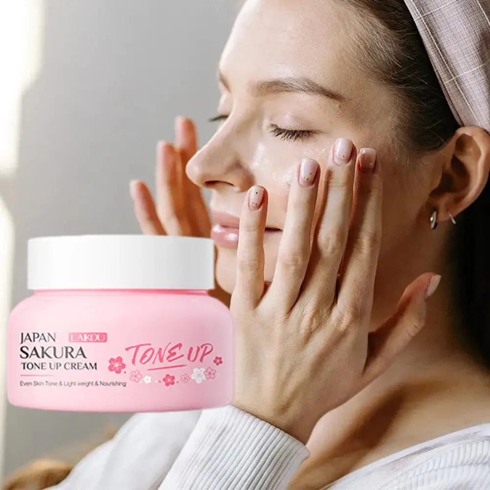 Sakura Tone-up Cream Quick Skin Tone Balancer Long-lasting Hydrating Qme