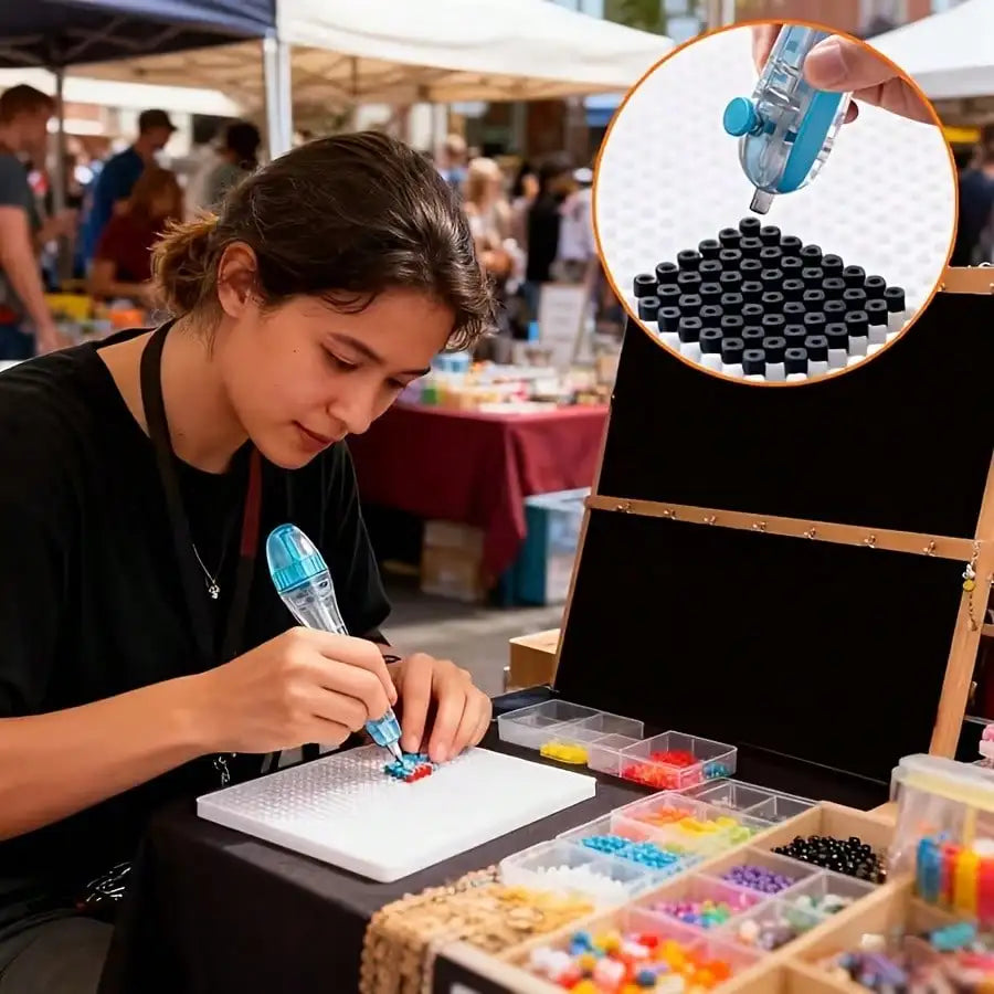 Bead Pen Tip 3D Pixel Puzzles Featuring Automatic Mechanism It Has Qme