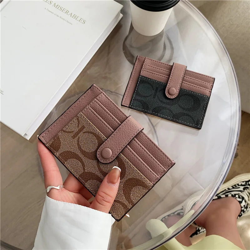 Ultra-thin Ins Card Holder Fashion Mini Short Envelope Women Qme