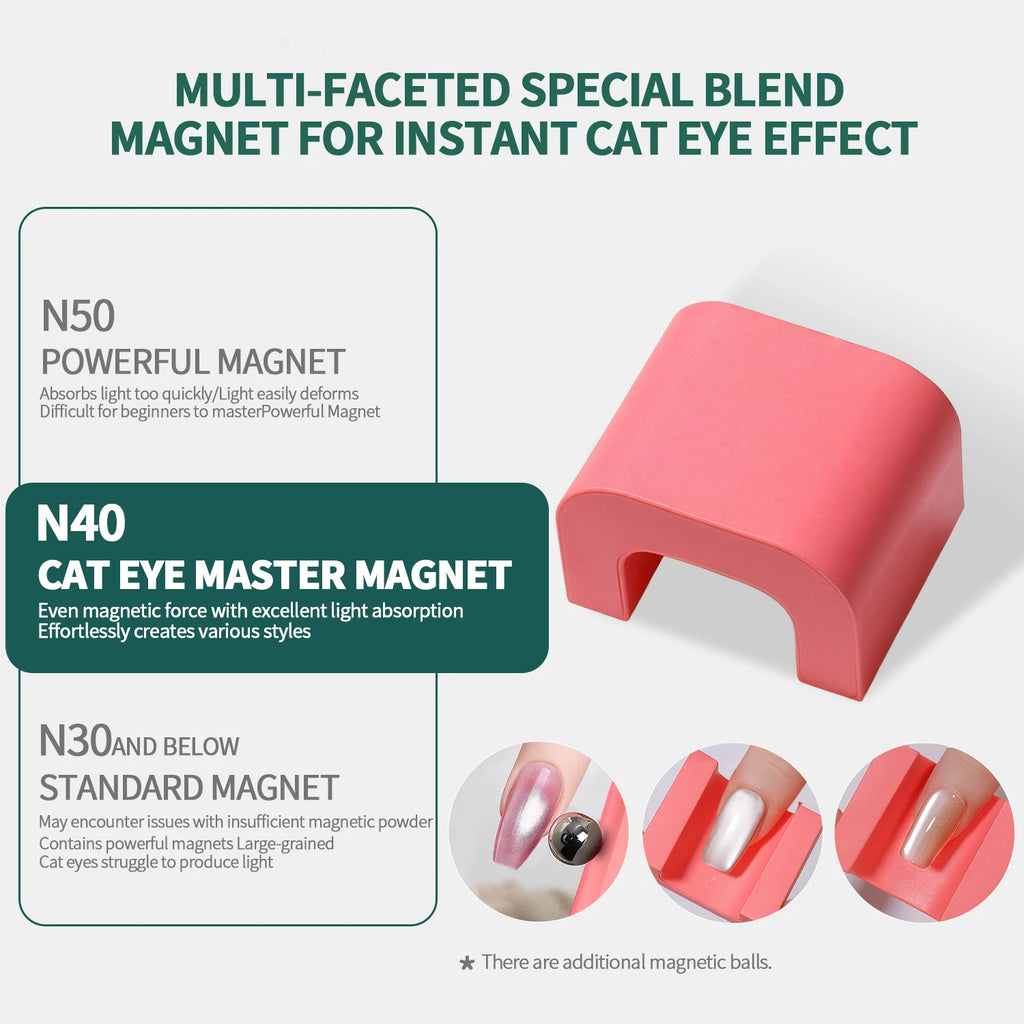 Nailpop Upgrade Cat Eye Magnet French Hollow Nail Art Easy Beginners Qme