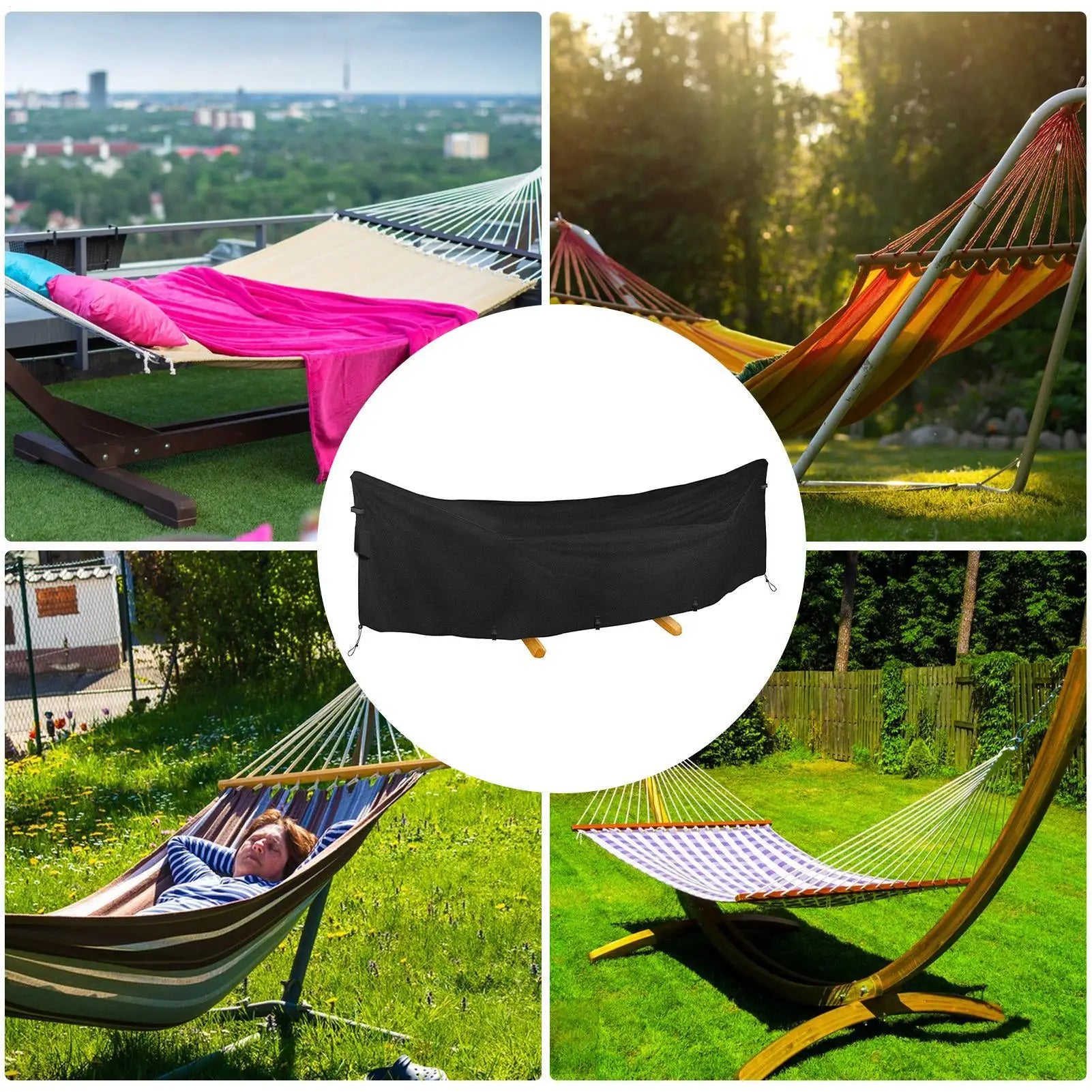 Hammock Cover Camping Waterproof Rain UV Resistant Protector Qme