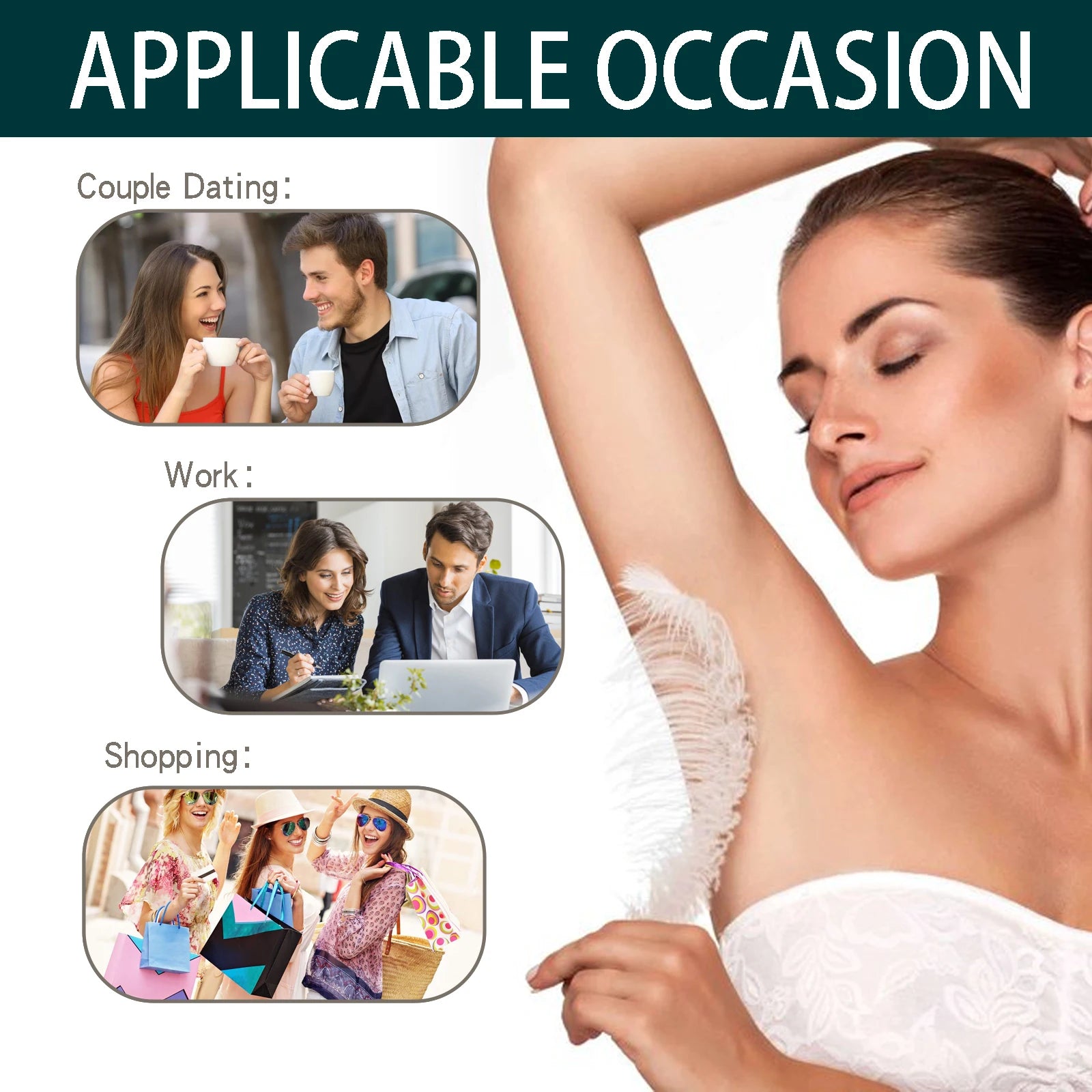 Natural Deodorant Wipes Woman Body Odor Remover Clean Underarms Reduce Bad Smells Refreshing Sweat Absorbent Armpit Care Product Qme