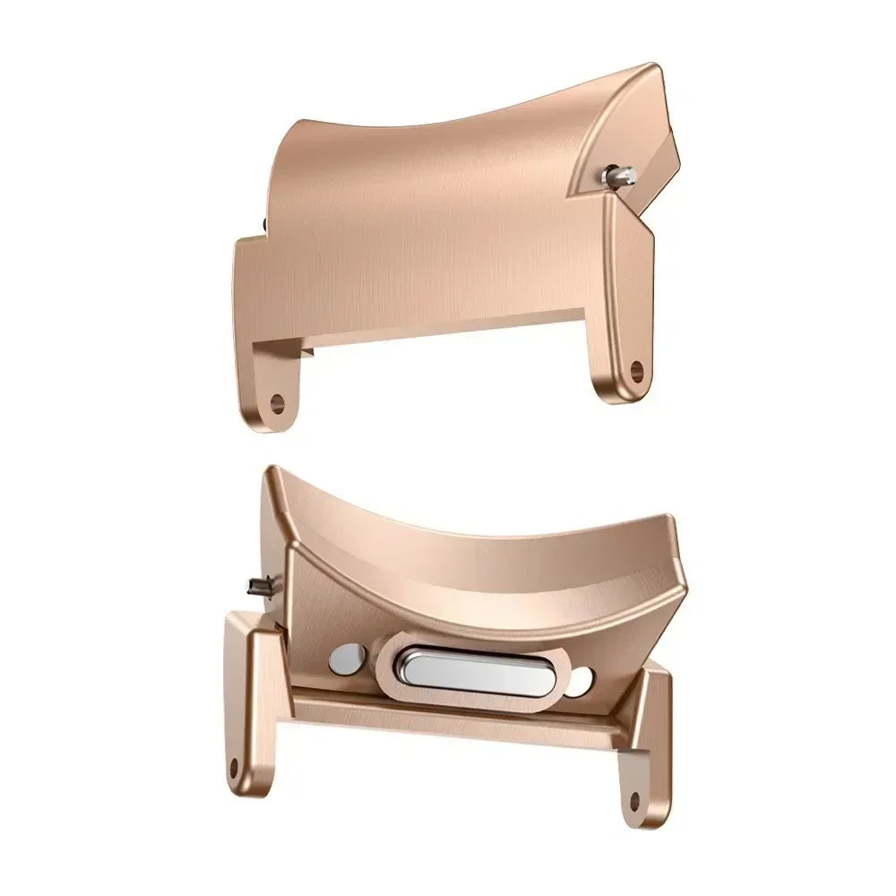 Quick Fit Connector for Samsung Galaxy Watch 6 5 4 10 44mm for Galaxy Watch6 Classic 43 47 42 46mm 2pcs Stainless Steel Adapter Qme Rose Gold 20mm Watch5 Pro 45mm
