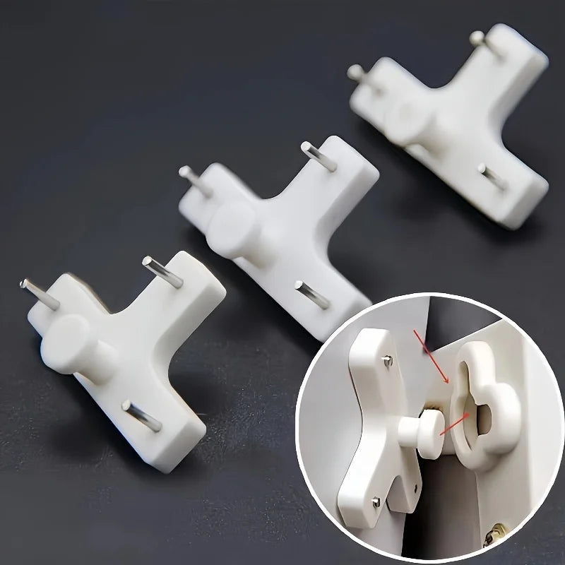 T-type Invisible Nail Hooks - Heavy Duty Picture Hangers for Photo Frames, Paintings & Gallery Walls, No Trace Hanging Hooks Qme
