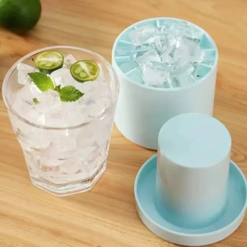 Ice Bucket Cup Mold Silicone Ice Cube Tray Food Grade Quickly Freeze Ice cube Maker Ice Bucket Whiskey Maker kitchen accessorie Qme