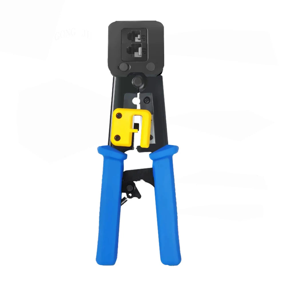Network Cable Clamp Pliers Stripping Crimping Professional Tester Qme 6P 8P