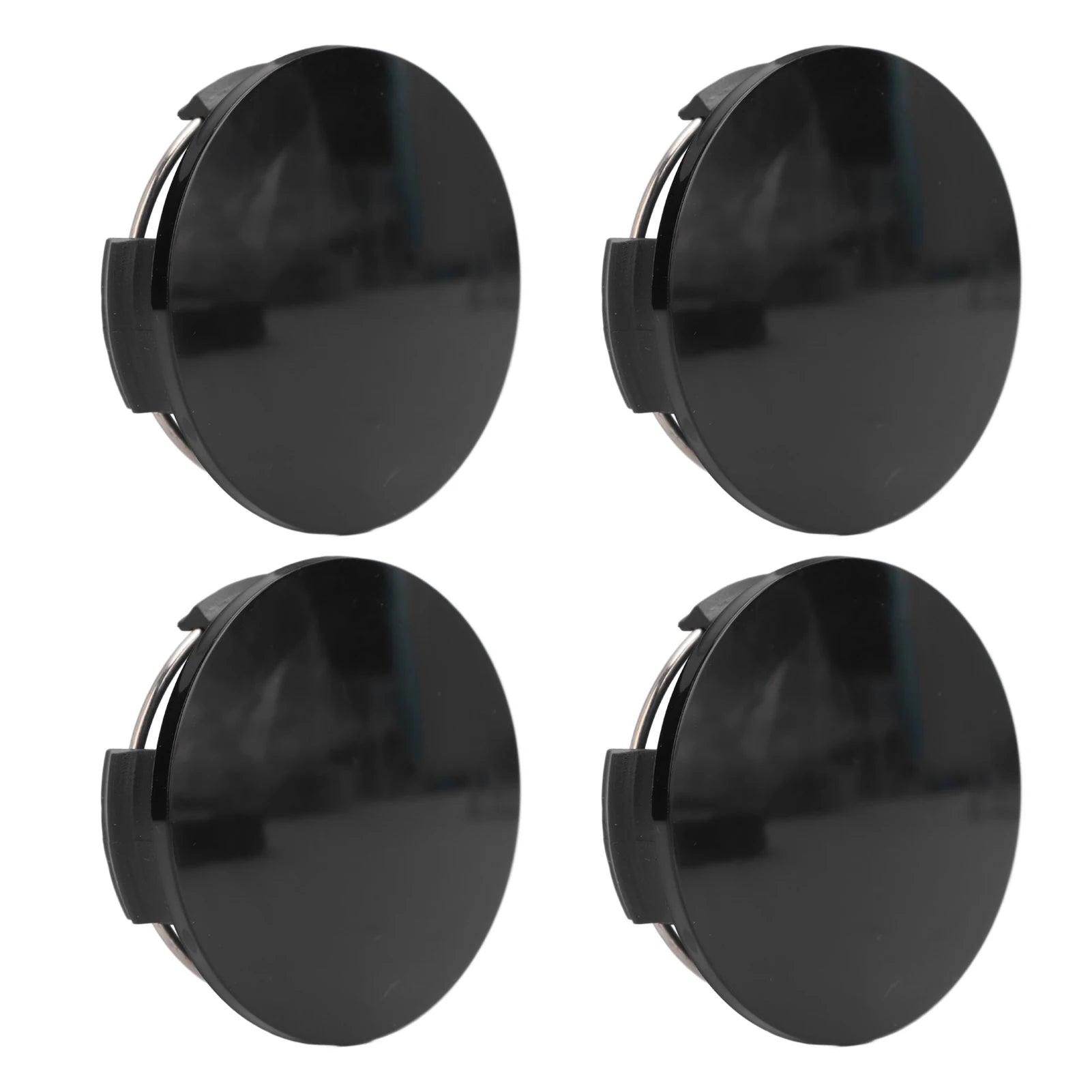 57MM Universal Car Wheel Center Caps with Metal Clamps, 4-Pack, Essential Wheel Accessory Easy to Install Qme