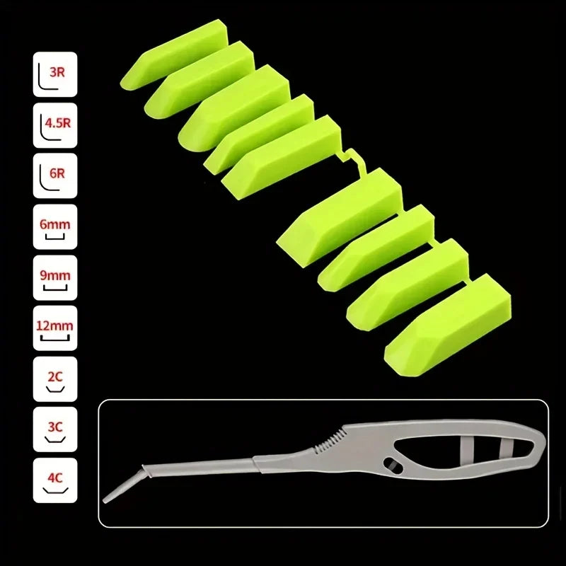 Multi-angle sealant scraper and joint filling tool kit, suitable for bathrooms, kitchens, floors, window and door gaps filling Qme