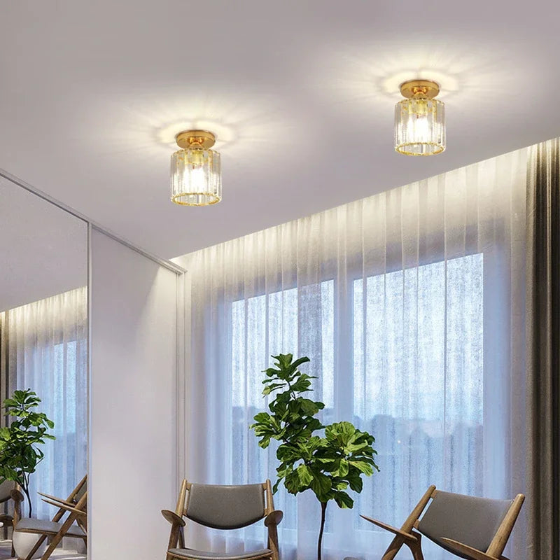 New Crystal Ceiling Chandeliers Living Room Hanging Lamp Bedroom Ceiling Lamp Villa Chandelier Lighting Room decor Lighting Qme