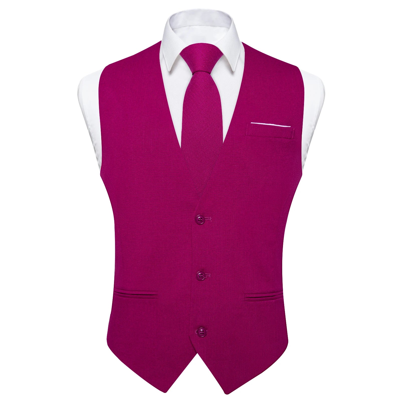 Men's Solid Formal Suit Vest – V-Neck Waistcoat with Adjustable Back Belt, Perfect for Weddings, Business Casual Occasions Qme MJTZ0812 XXXL