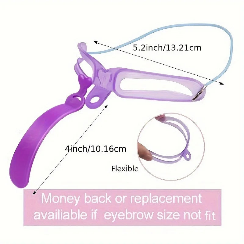 1 Reusable Eyebrow Stencil Beauty Makeup Brow Stamp Template Eyebrows Qme