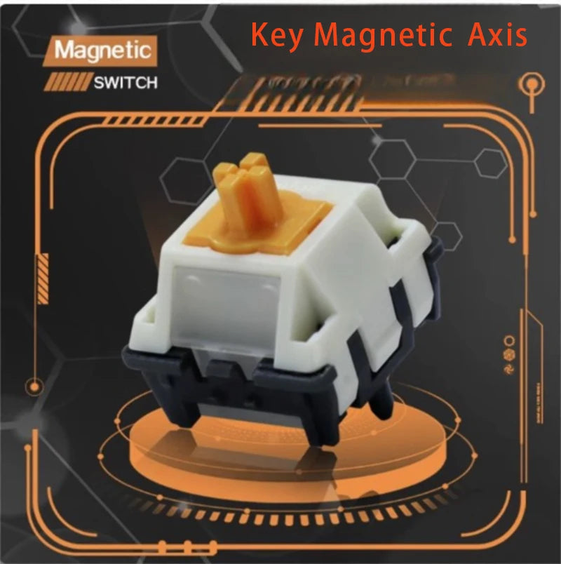 Duhuk Magnetic Linear Switch Noise Reduction High Precision Games Magnetic Shaft HIFI Mechanical Magnetic Shaft Keyboard Switch Qme