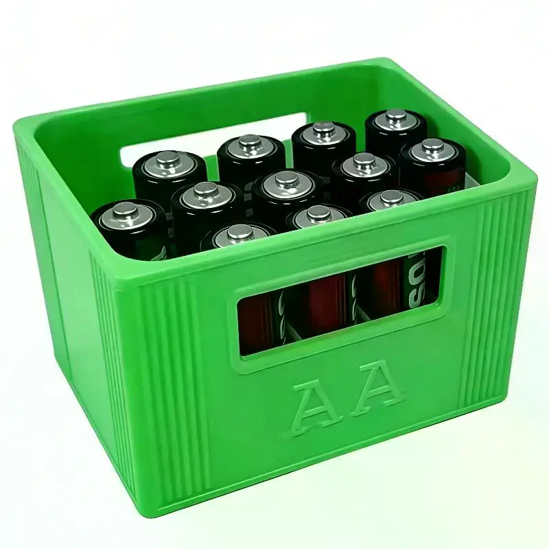 1Pcs Large Capacity 30/20 Compartments Durable Plastic Organizer 3D Printed AAA/AA Battery Storage Box For Home Decoration Qme