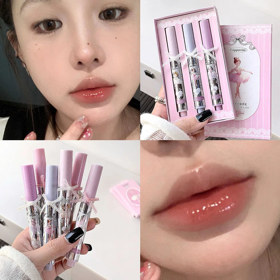 CAPPUVINI Ballet Girl Membrane Lip Gloss Long-wearing Non-smudging Qme A73-04