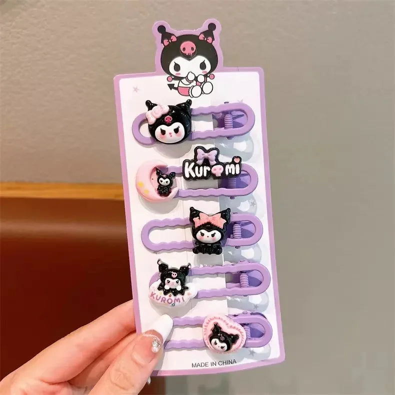 Colorful Stray-hair Duckbill Clip Kuroomi Student Cartoon Hair Girls