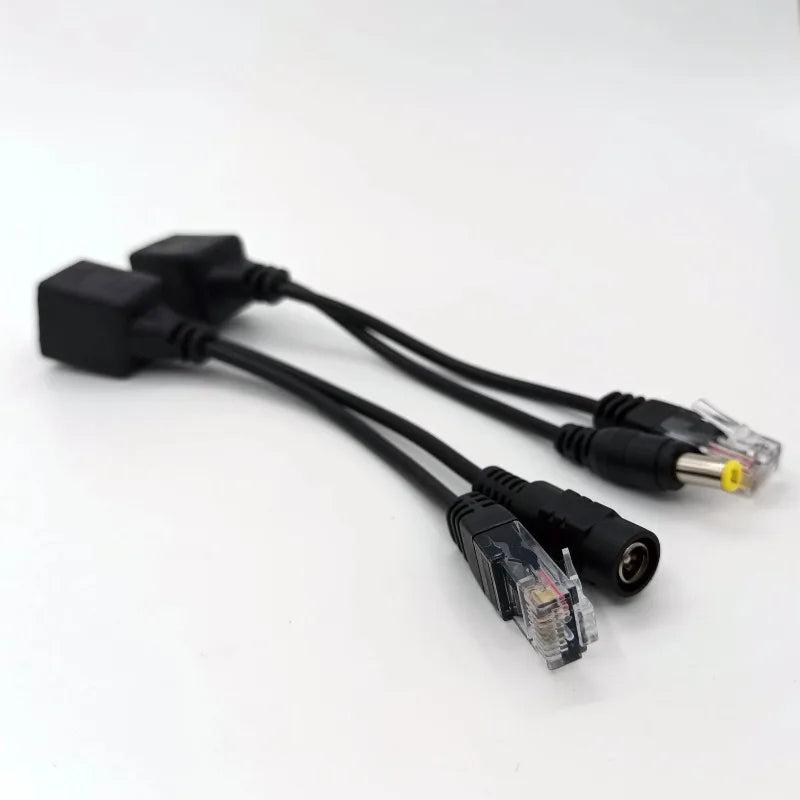 5pcs POE Cable Passive Power Over Ethernet Adapter Cable Power Supply Module 12-48v Splitter Kit For IP Camera Qme