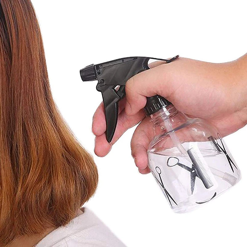 DIY Barber Plastic Water Spray Bottles Hair Styling Tool Empty Qme