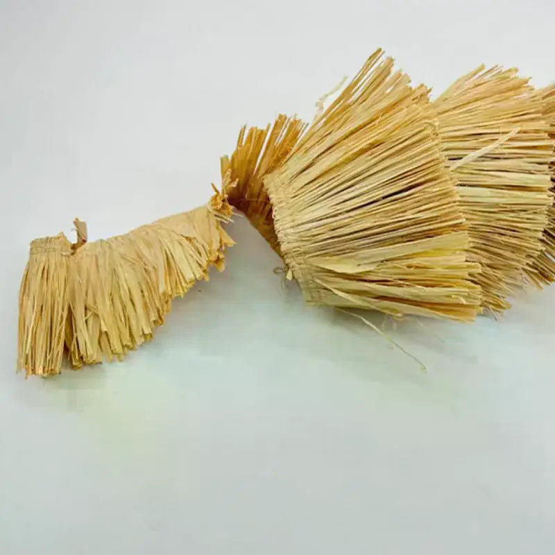 Natural Wedding Garland DIY Home Supply Background Wall Decoration Raffia Straw Tassels Jute Fringe Trim 1meter Qme