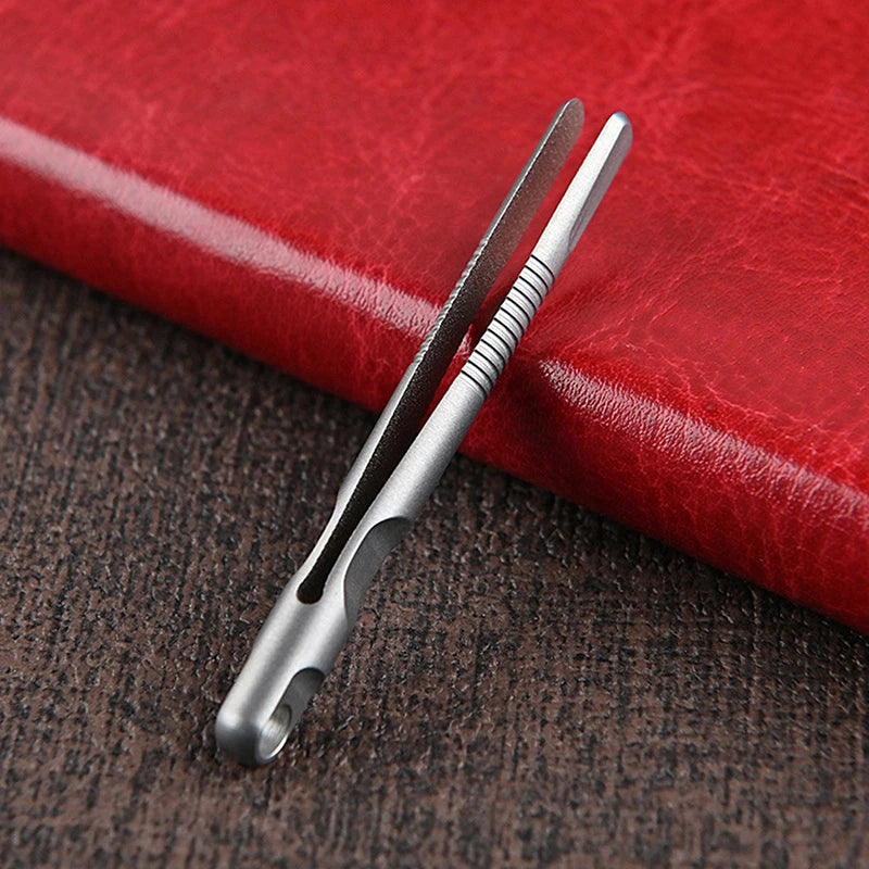 Mini Titanium Tweezers Small TC4 Alloy Clip Portable Nipper EDC Qme one size