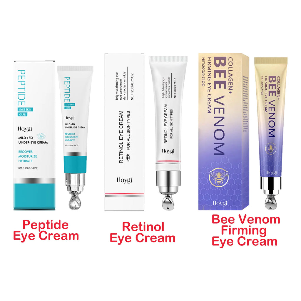 Firming Eye Cream Series Retinol & Bee Venom Peptide For Wrinkles Dark Circles Puffiness Firming Moisturizing Anti-Aging Eyecare Qme