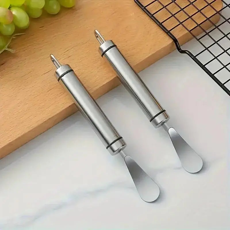 Stainless Steel Orange Peeler Curved Handle Creative Cutlery Kitchen Qme