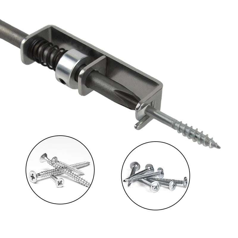 Spring Loaded Screw Holder Bit Anti-drop Screwdriver Grip Screws Qme