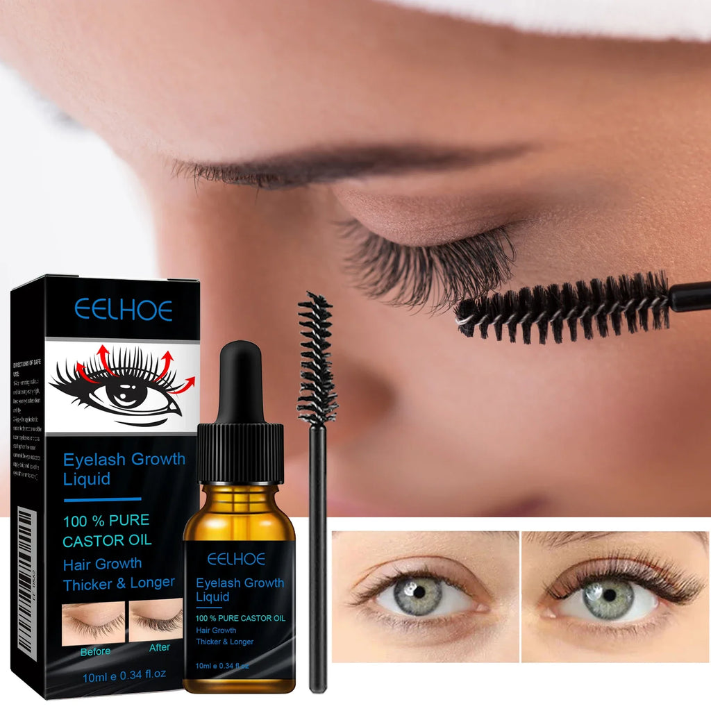 Eyebrows Natural Thick Slender Curl Curl Moist Natural Castor Oil Growth Liquid Serum Extension Eyelash Female Makeup Product Qme