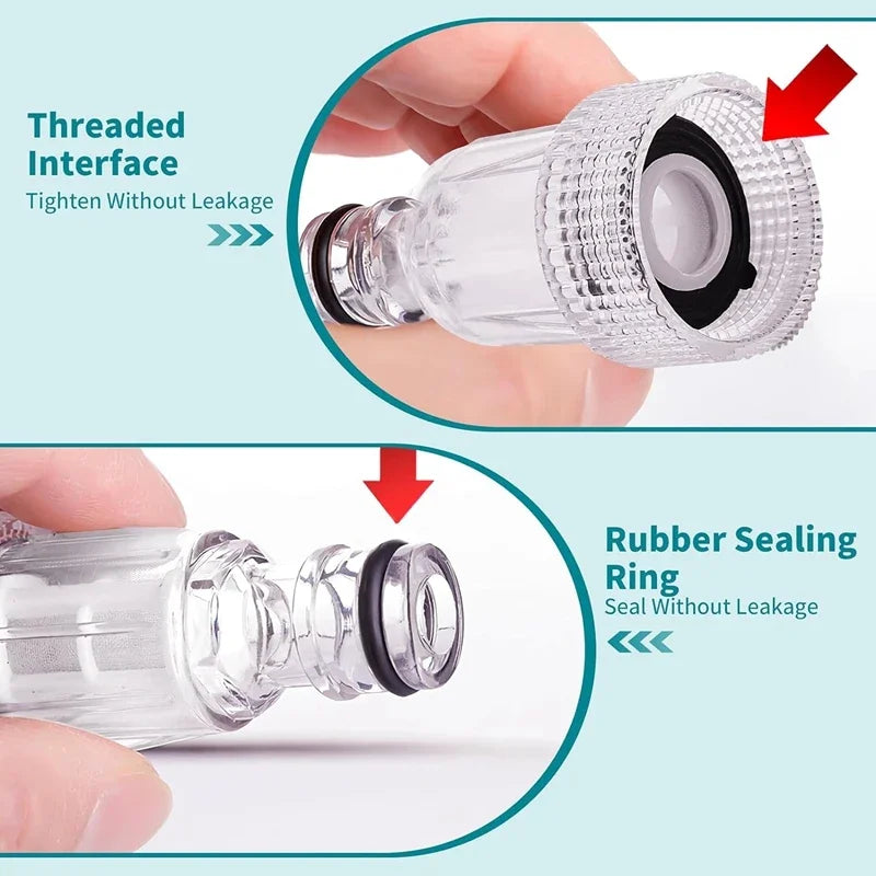 3/4" High Pressure Washer Water Filter Connector Replacement Tool Water Pump Inlet Hose Garden Accessories for Garden Adapter Qme