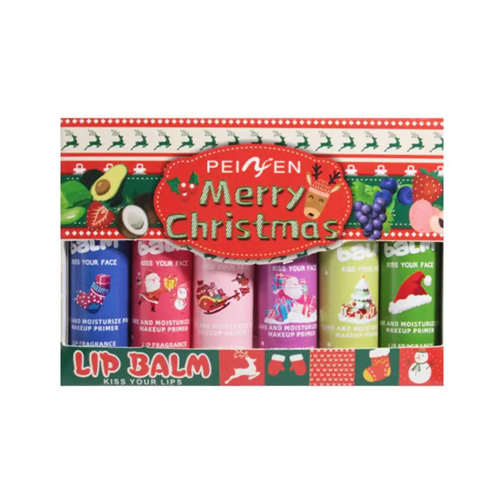 Changing Fruit Flavored Lip Balm Anti Chapping Mmoisturizers Natural Qme 6pcs