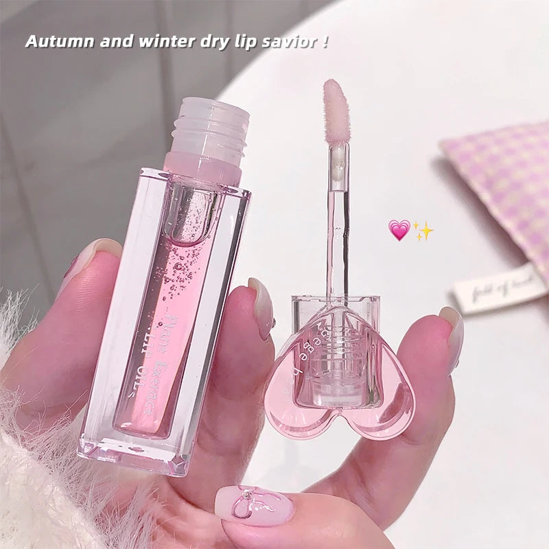 Gege Bear Plant Extract Lip Balm Moisturizing Gloss Colorless Qme