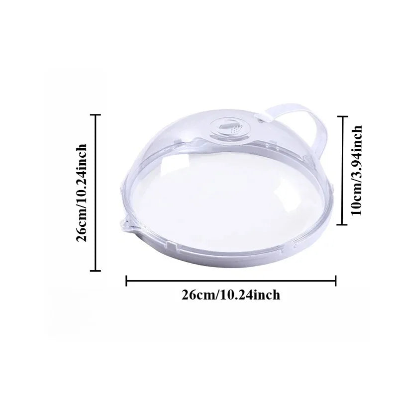Microwave Food Splash Guard Temperature Resistant Heating Cover Steam Qme Transparent