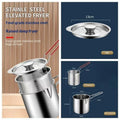 Deep Frying Pot Kitchen Fryer Strainer Stainless Steel Tempura Pan Qme B