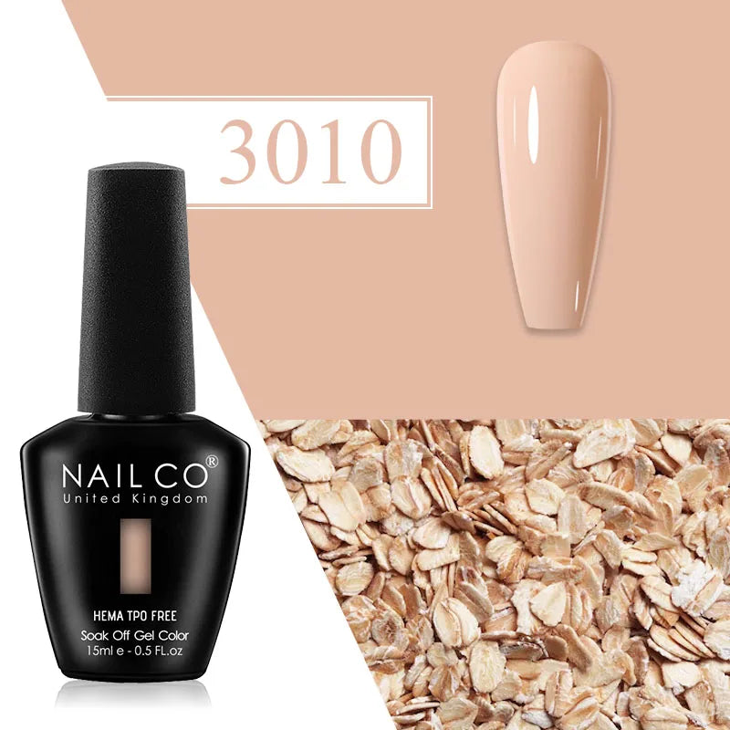 NAILCO Plum Gel Nail Polish Matte Coat Autumn Winter Semi Permanent